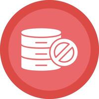 Prohibited Line Shadow Circle Icon Design vector