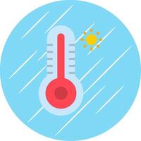 Thermometer Flat Circle Icon Design vector