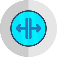 SPLIT Flat Scale Icon Design vector