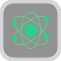Atomic Flat round corner Icon Design vector