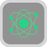 Atomic Flat round corner Icon Design vector