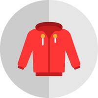 Hoodie Flat Scale Icon Design vector