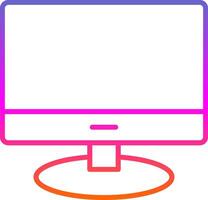 Lcd Line Gradient Icon Design vector