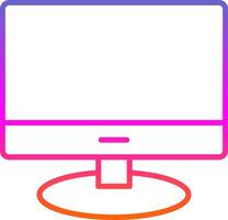 Lcd Line Gradient Icon Design vector