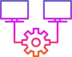 Multitask Line Gradient Icon Design vector