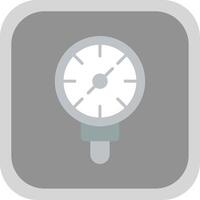 Pressure Gauge Flat round corner Icon Design vector