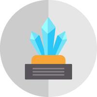 Crystals Flat Scale Icon Design vector