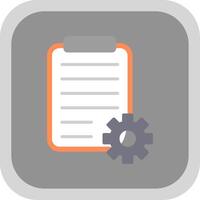 Clipboard Flat round corner Icon Design vector