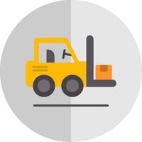 Forklift Flat Scale Icon Design vector