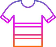 camisa línea degradado icono diseño vector