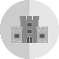 Castle Flat Scale Icon Design vector