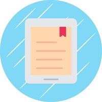 E-Book Flat Circle Icon Design vector