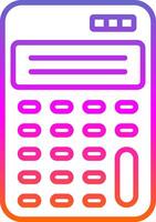 Scientific Calculator Line Gradient Icon Design vector