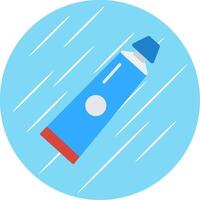 Tooth Paste Flat Circle Icon Design vector