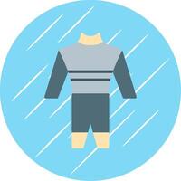 Wetsuit Flat Circle Icon Design vector