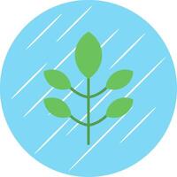 planta plano circulo icono diseño vector