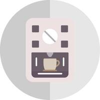 Coffee Machine Flat Scale Icon Design vector
