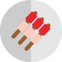 Marshmallows Flat Scale Icon Design vector