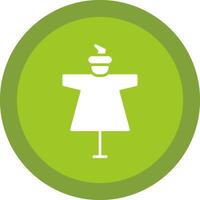 Scarecrow Glyph Due Circle Icon Design vector