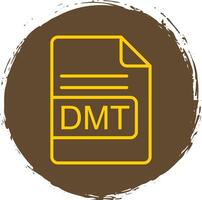 DMT File Format Line Circle Sticker Icon vector