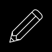 Pencil Line Inverted Icon Design vector
