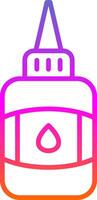 Glue Line Gradient Icon Design vector