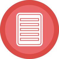 Nota línea sombra circulo icono diseño vector