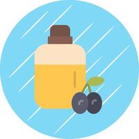 Olive Oil Flat Circle Icon Design vector