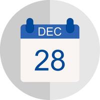 December Flat Scale Icon Design vector