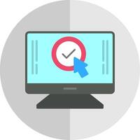 Mouse Pointer Flat Scale Icon Design vector