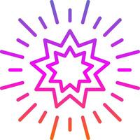 Stars Line Gradient Icon Design vector