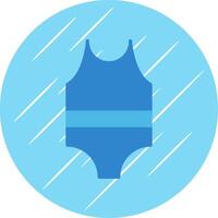 traje de baño plano circulo icono diseño vector