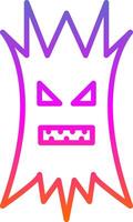 Tree Halloween Line Gradient Icon Design vector