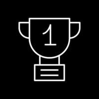 Prize Line Inverted Icon Design vector