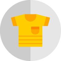 camisa plano escala icono diseño vector