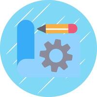 Prototyping Flat Circle Icon Design vector