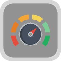 Thermostat Flat round corner Icon Design vector