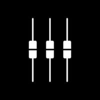 Box Plot Glyph Inverted Icon Design vector