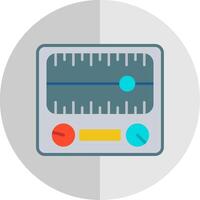 Dial Flat Scale Icon Design vector