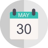 May Flat Scale Icon Design vector
