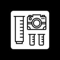 Case Glyph Inverted Icon Design vector