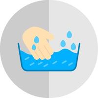 Laundry Flat Scale Icon Design vector