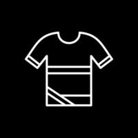 Shirt Line Inverted Icon Design vector