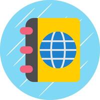 Travel Guide Flat Circle Icon Design vector