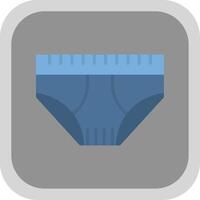 Underwear Flat round corner Icon Design vector