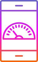 Dashboard Line Circle Sticker Icon vector