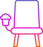 Cinema Seat Line Gradient Icon Design vector