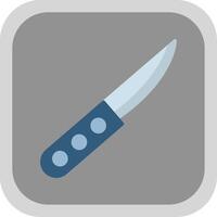 Knife Flat round corner Icon Design vector