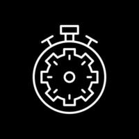 Fast Processing Line Inverted Icon Design vector