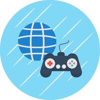 Gaming Flat Circle Icon Design vector